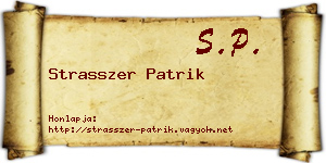 Strasszer Patrik névjegykártya